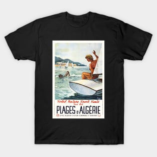 Plages d' Algerie, Travel Poster T-Shirt